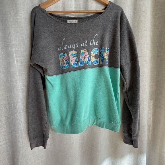 Y2K Coastal Ron Jon Sweatshirt XL Always at the Beach Floral Pullover - Picture 12 of 14